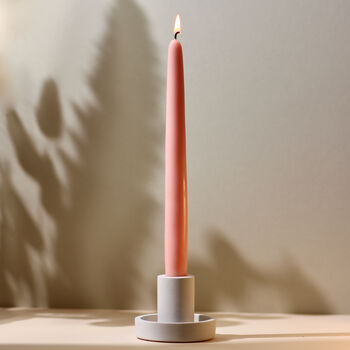 Perfect Pastels Beeswax And Soy Thick Taper Candles, 2 of 8