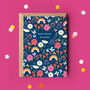 'Birthday Wishes' Floral And Rainbow Patterned Card, thumbnail 1 of 4