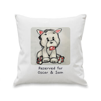 Personalised Childrens Drawing Photo Upload Cushion, 5 of 7