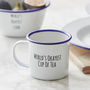 Enamel Personalised 'Cup Of 'Tea' Mug, thumbnail 3 of 3