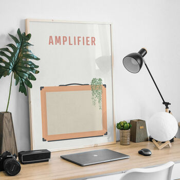 Guitar Amplifier Print | Orange Amp Music Poster, 7 of 8