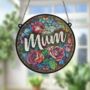 Mum Stained Glass Effect Suncatcher, thumbnail 5 of 7