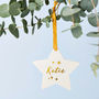 Christmas Wishes Star Decoration Card, thumbnail 2 of 5