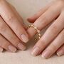 Minimalist Bezel Ring Gold, thumbnail 6 of 8