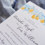 Essence Of Italy Lemons Wedding Invitations, thumbnail 4 of 7