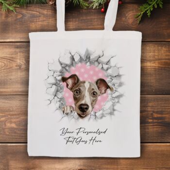 Personalised Christmas Greyhound Break Through, 7 of 10