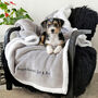Personalised Me And My Pet Grey Blanket, thumbnail 1 of 3