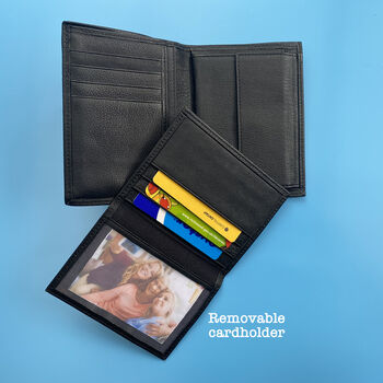 Sustainable Personalised Gift, Genuine Leather Wallet, 8 of 11