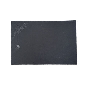 Halloween Cobweb Slate Serving Board In Gift Box, 2 of 2