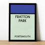 Fratton Park Monopoly Portsmouth Football Print, thumbnail 1 of 2