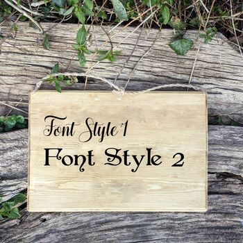 Personalised Wooden Name Sign, 2 of 7