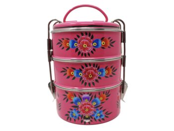 Traditional Indian Tiffin Box Hand Painted, 11 of 11