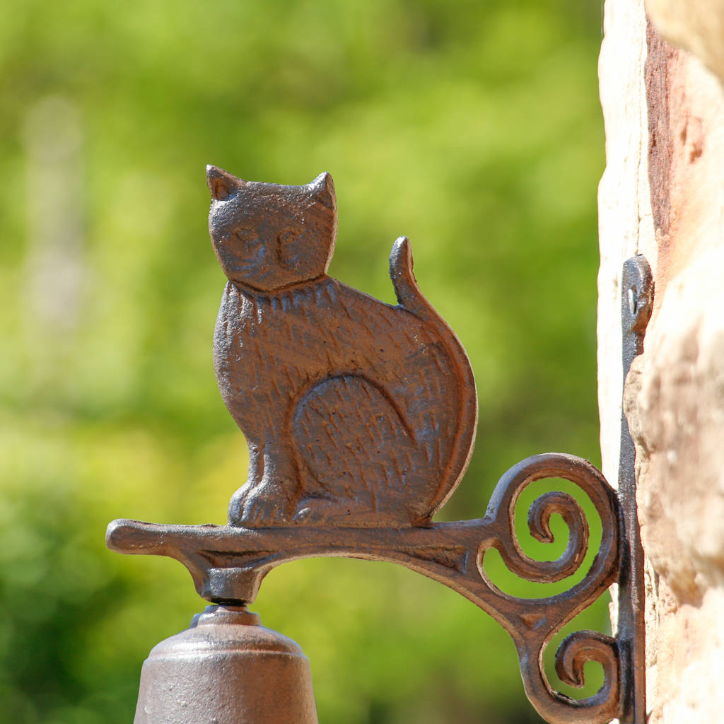Cast Iron Cat Doorbell By Dibor