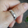 Platinum Wedding Band With A Baguette Diamond, thumbnail 5 of 5