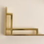 Polished Brass Art Deco Solid Brass Brackets, thumbnail 8 of 8