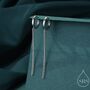 Sterling Silver Dangling Chain Huggie Hoop Earrings, thumbnail 1 of 11
