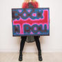 Rock 'N' Roll Knitted Sign, thumbnail 3 of 6