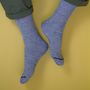 Build Your Own Pack Of Three Linen Melange Socks, thumbnail 2 of 11