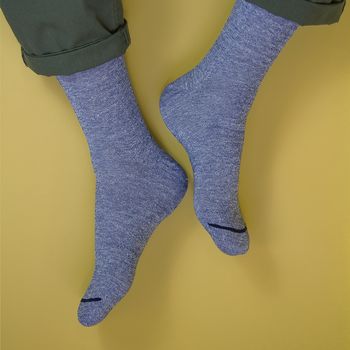 Build Your Own Pack Of Three Linen Melange Socks, 2 of 11