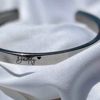 Personalised Memorial Bangle Ashes Urn Bracelet, 10 of 12