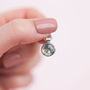 Stars And Gems Birthstone Locket In Sterling Silver, thumbnail 10 of 11