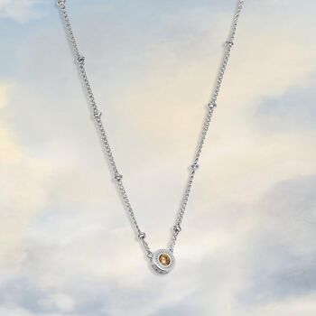Champagne Jewelled Charm Necklace, 4 of 9