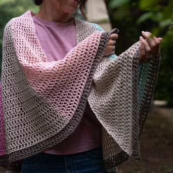 Rainbow Capelet Easy Crochet Kit, 5 of 10