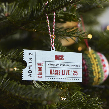 Personalised Favourite Concert Ticket Decoration, 2 of 12