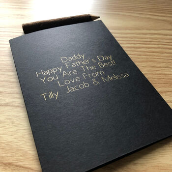 Personalised Gold Foil Card, 8 of 10
