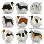 Personalised Dog Print Various Different Breeds, thumbnail 5 of 8