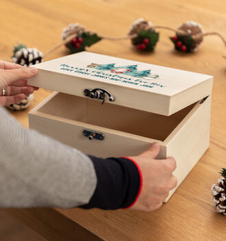 Personalised Christmas Eve Box With Santa, Snowman And Reindeer, 6 of 6