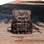 Genuine Leather Backpack With Front Pocket Detail, thumbnail 1 of 12