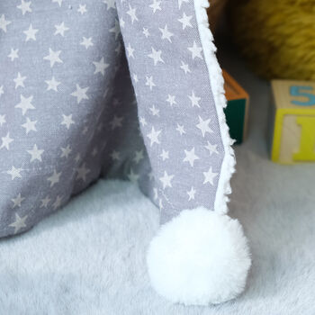 Personalised Star Grey Baby Blanket, 3 of 6
