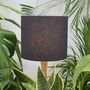 Linen Charcoal Grey Lampshade, thumbnail 1 of 9