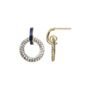 Evoke Gold Plated Crystal Enamel Stud Earrings, thumbnail 4 of 7