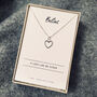 Silver Heart Necklace. Besties Friendship Gift, thumbnail 2 of 4
