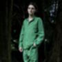 Organic Cotton Can Petal Green Unisex Pyjama, thumbnail 6 of 10