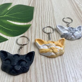 Cat Witchcraft Keyring Keychain, 2 of 8