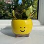 Ceramic Happy Face Planter, thumbnail 1 of 3