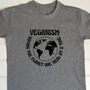 Personalised Vegan Save The World T Shirt, thumbnail 2 of 9
