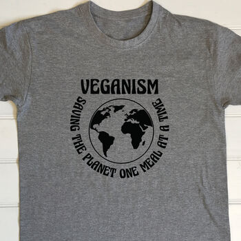 Personalised Vegan Save The World T Shirt, 2 of 9