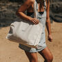 Wave Embroidered Beach Bag, thumbnail 3 of 8