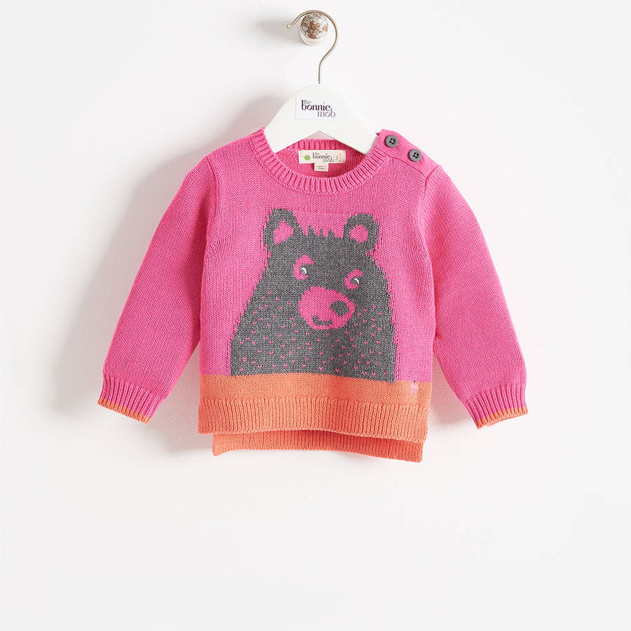 Grizzly Bear Motif Baby Jumper By The bonnie mob | notonthehighstreet.com