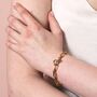 Gold Stainless Steel Chunky Oval Link Chain Bracelet, thumbnail 3 of 3