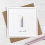 Birthday Candle Card, Wooden Topper, thumbnail 1 of 3