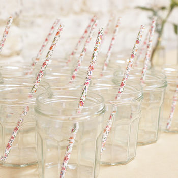 Floral Print Paper Party Straws, 2 of 2