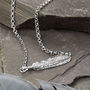 Sterling Silver Oxidised Feather Necklace, thumbnail 1 of 4