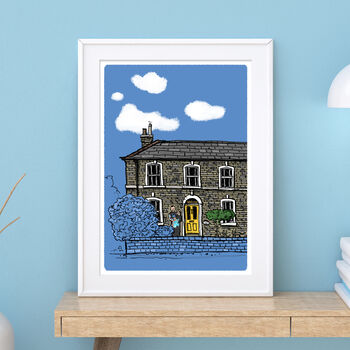 Personalised Cute House Or Cottage Illustrated Portrait, 2 of 9
