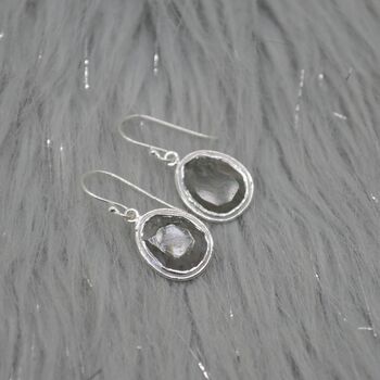Moss Agate Sterling Silver Earrings, 4 of 8