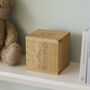 'Dream Big, Little One' Oak Money Box, thumbnail 1 of 2